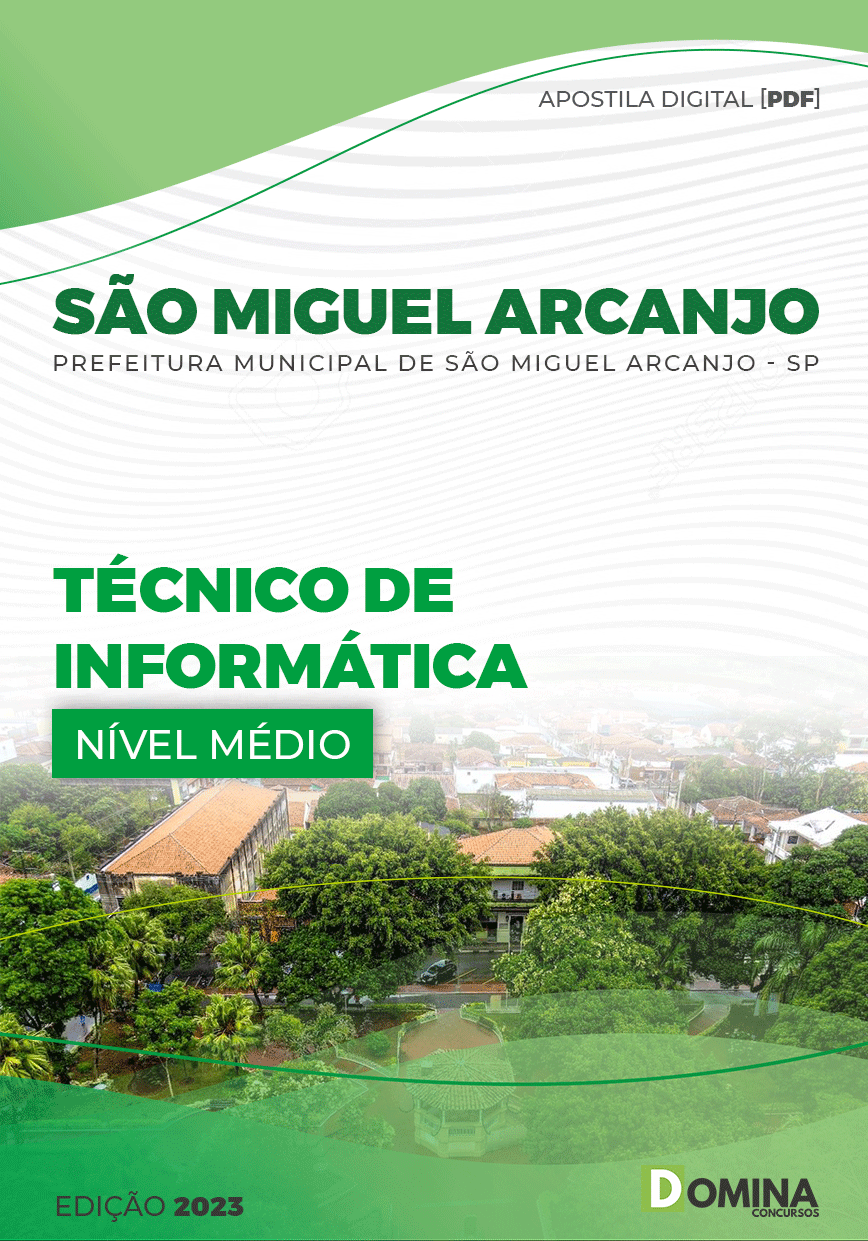 Apostila Pref São Miguel Arcanjo SP 2023 Técnico Informática