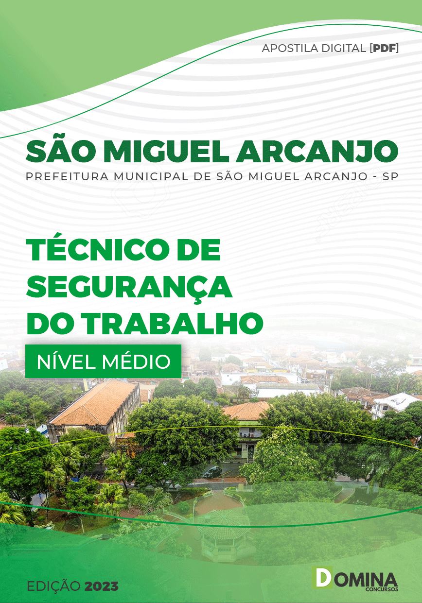 Apostila Pref São Miguel Arcanjo SP 2023 Técnico Segurança Trabalho