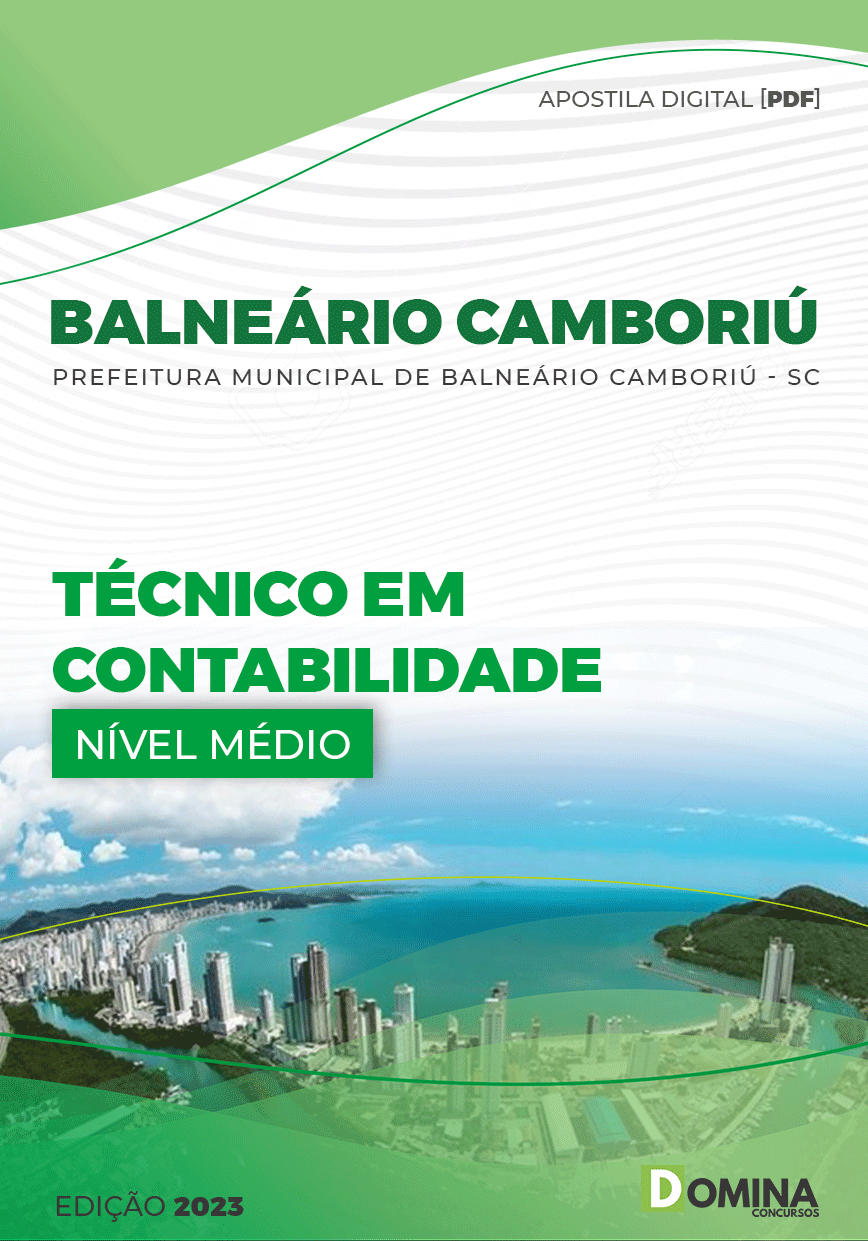 Apostila Pref Balneário Camboriú SC 2023 Técnico Contabilidade