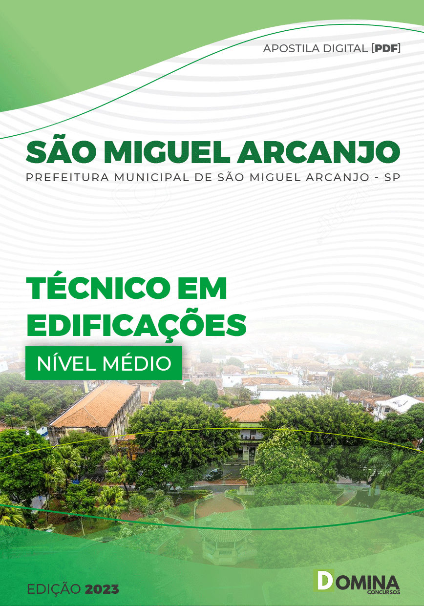 Apostila Pref São Miguel Arcanjo SP 2023 Técnico Edificações