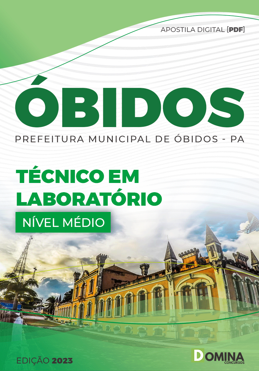 Apostila Digital Pref Óbidos PA 2023 Técnico Laboratório