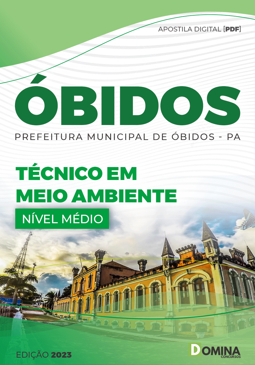 Apostila Pref Óbidos PA 2023 Técnico Meio Ambiente