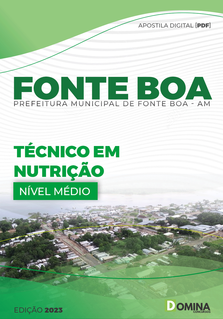 Apostila Pref Fonte Boa AM 2023 Técnico Nutrição