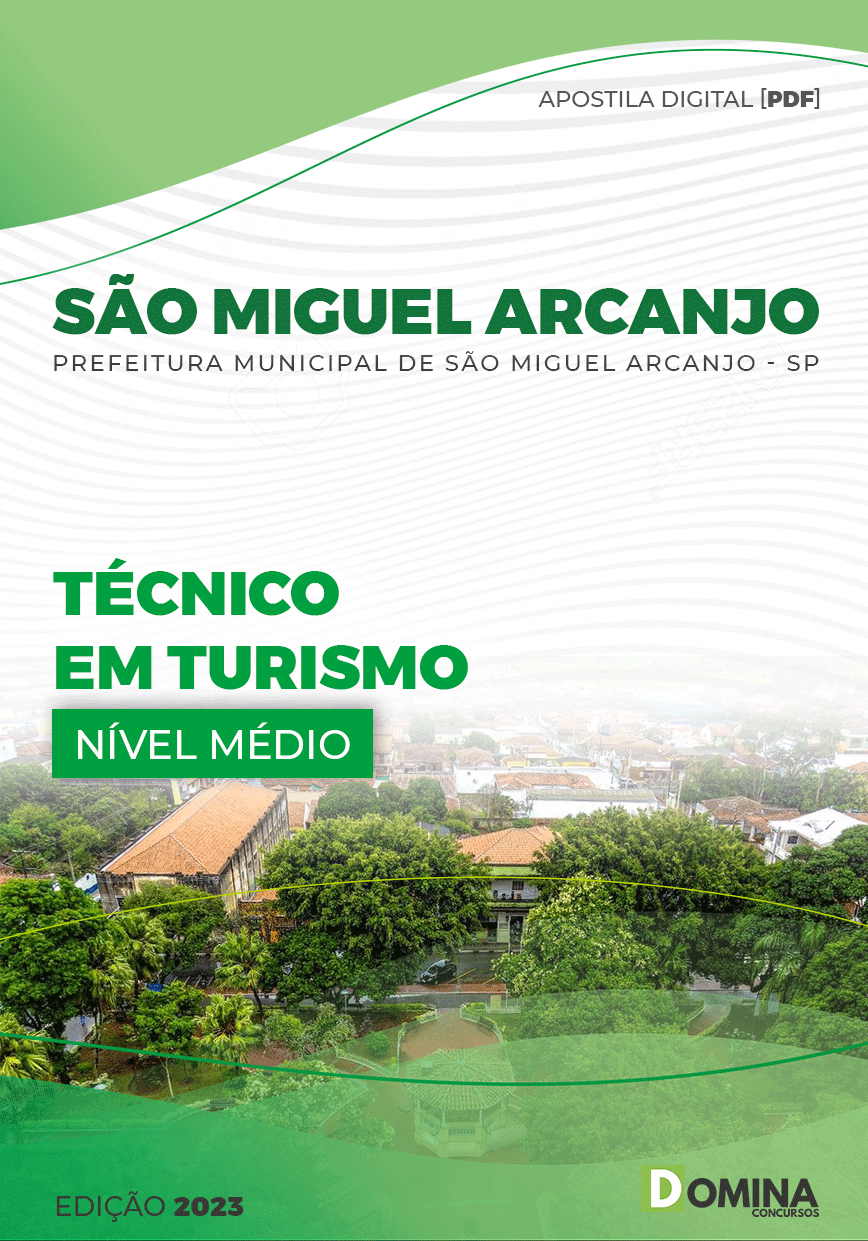 Apostila Pref São Miguel Arcanjo SP 2023 Técnico Turismo