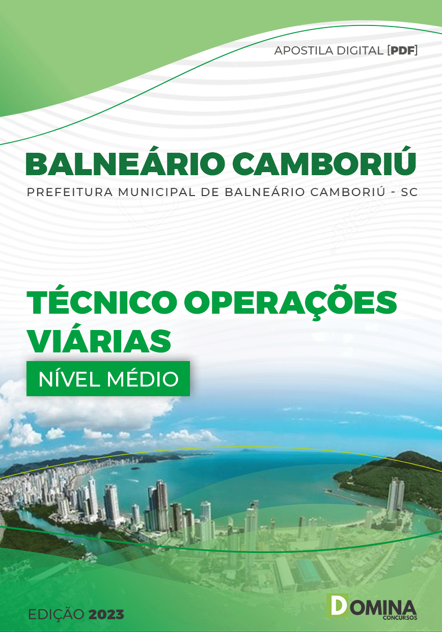 Apostila Pref Balneário Camboriú SC 2023 Técnico Operações Viárias