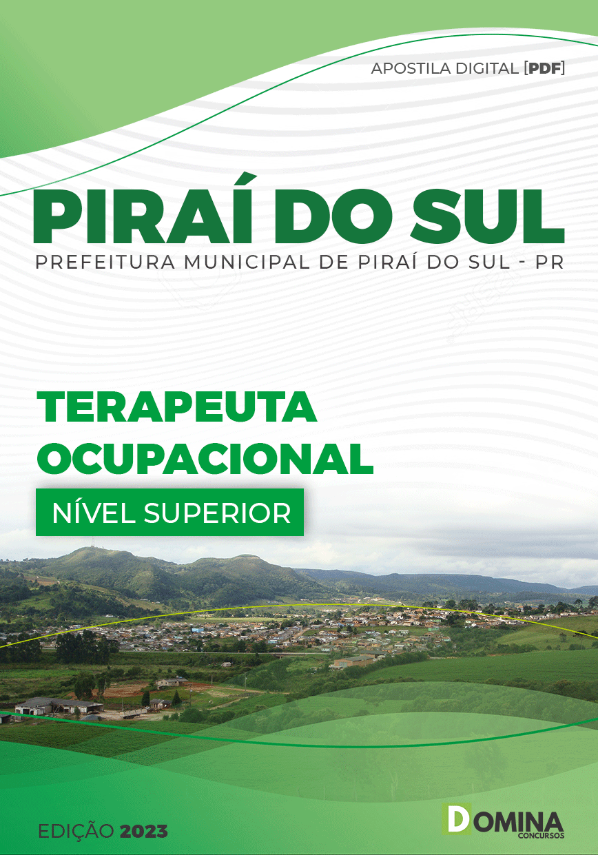 Apostila Concurso Pref Piraí Sul PR 2023 Terapeuta Ocupacional