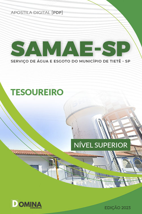 Apostila Digital Concurso SAMAE SP 2023 Tesoureiro