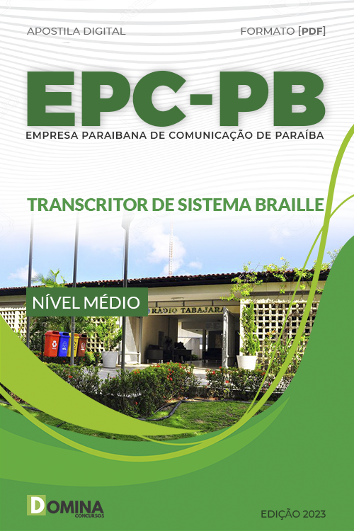 Apostila Concurso EPC PE 2023 Técnico Sistema Braille