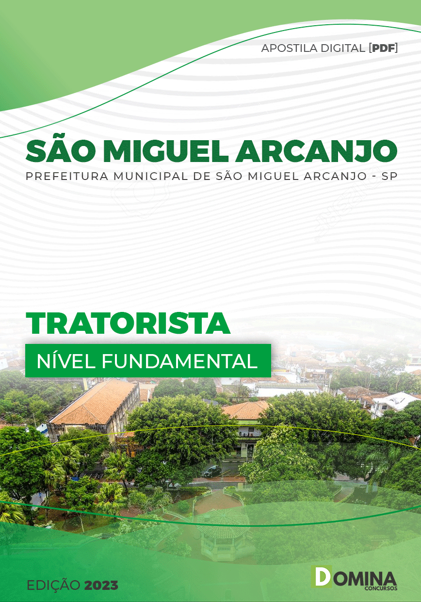 Apostila Pref São Miguel Arcanjo SP 2023 Tratorista