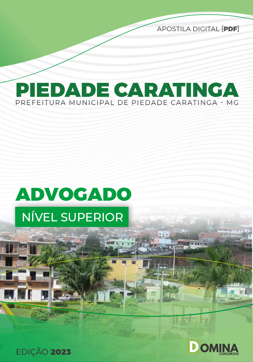 Apostila Pref Piedade Caratinga MG 2023 Advogado CRAS