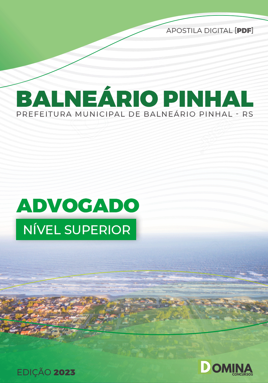 Apostila Digital Pref Balneário Pinhal RS 2023 Advogado