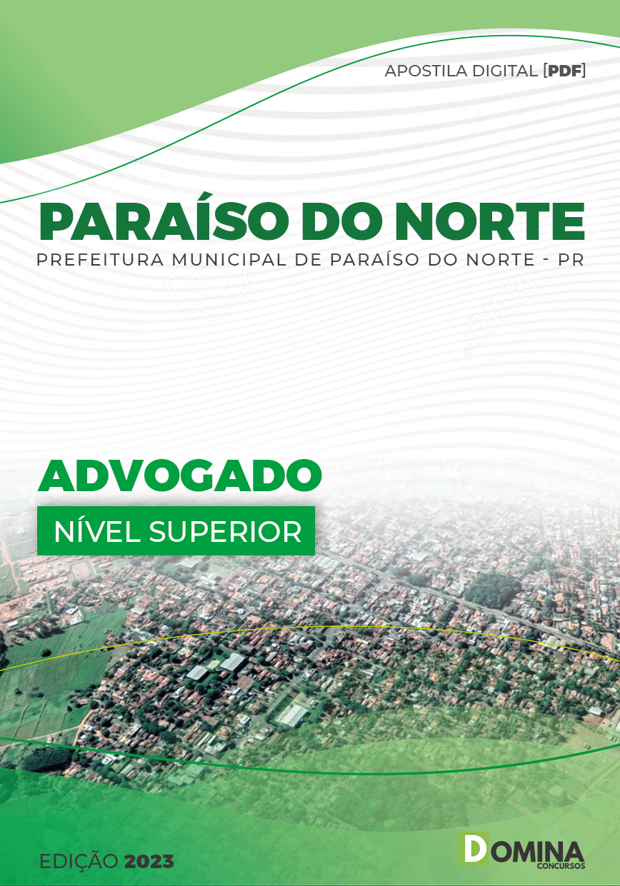 Apostila Digital Pref Paraíso Norte PR 2023 Advogado