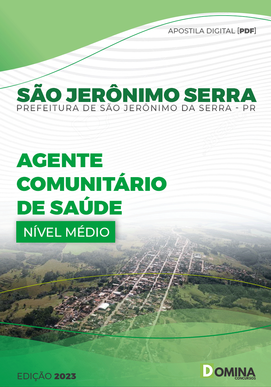 Apostila Pref São Jerônimo Serra PR 2023 Agente Comunitário Saúde
