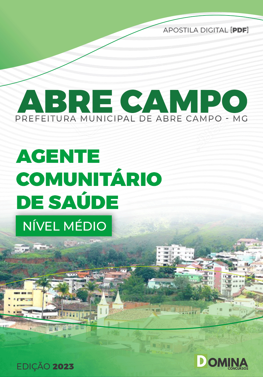 Apostila Pref Abre Campo MG 2023 Agente Comunitário Saúde