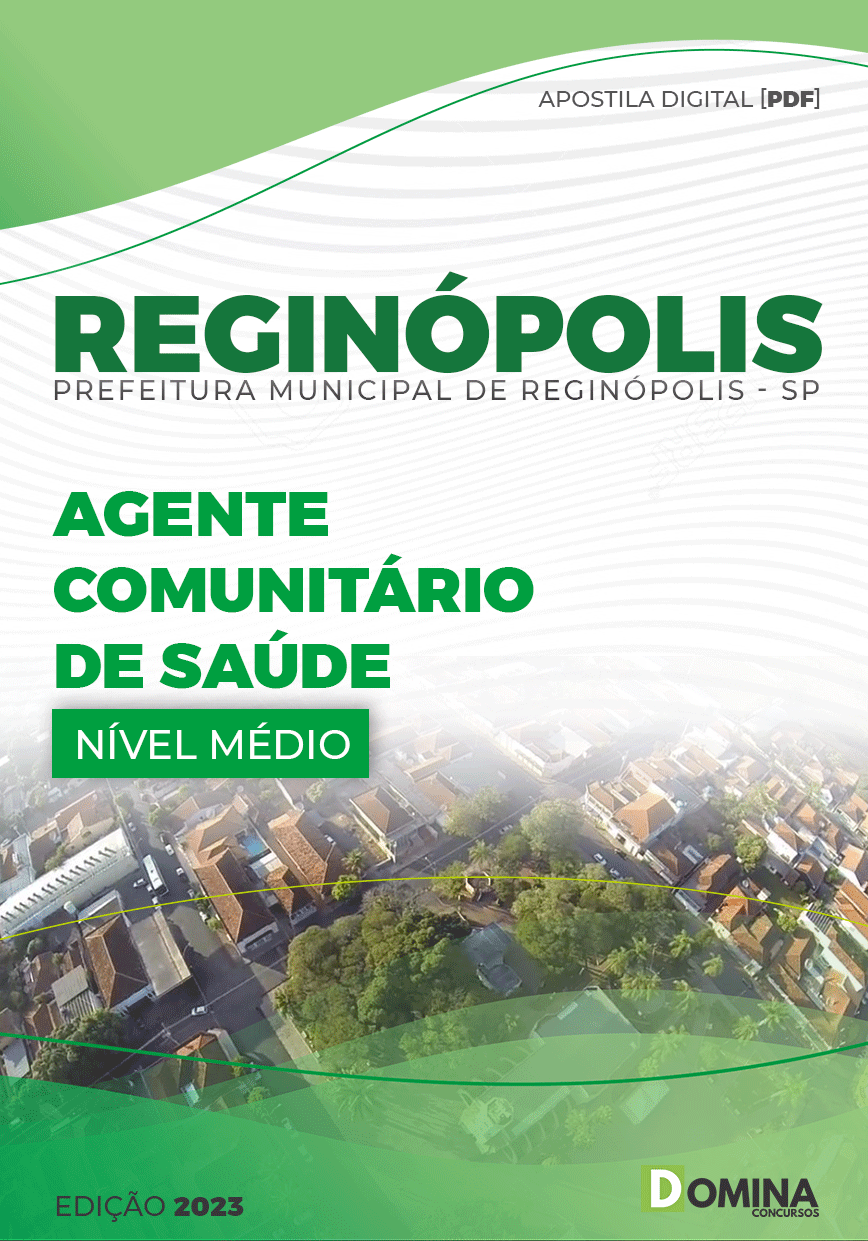 Apostila Digital Pref Reginópolis SP 2023 Agente Comunitário Saúde