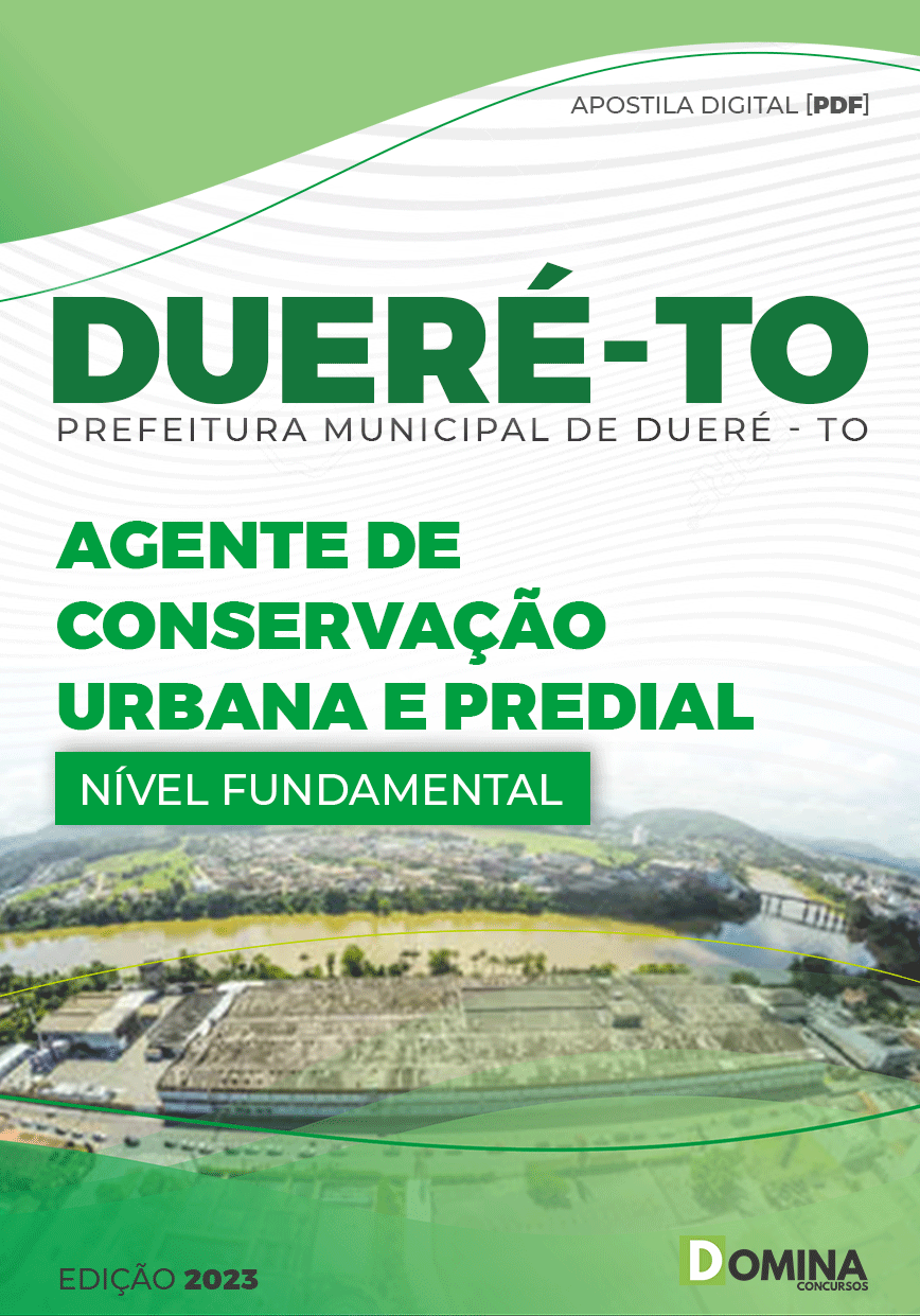 Apostila Pref Dueré TO 2023 Agente Conservação Urbana Predial