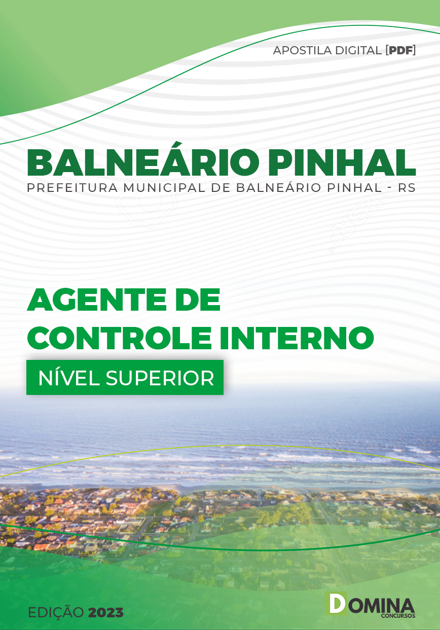 Apostila Pref Balneário Pinhal RS 2023 Agente Controle Interno