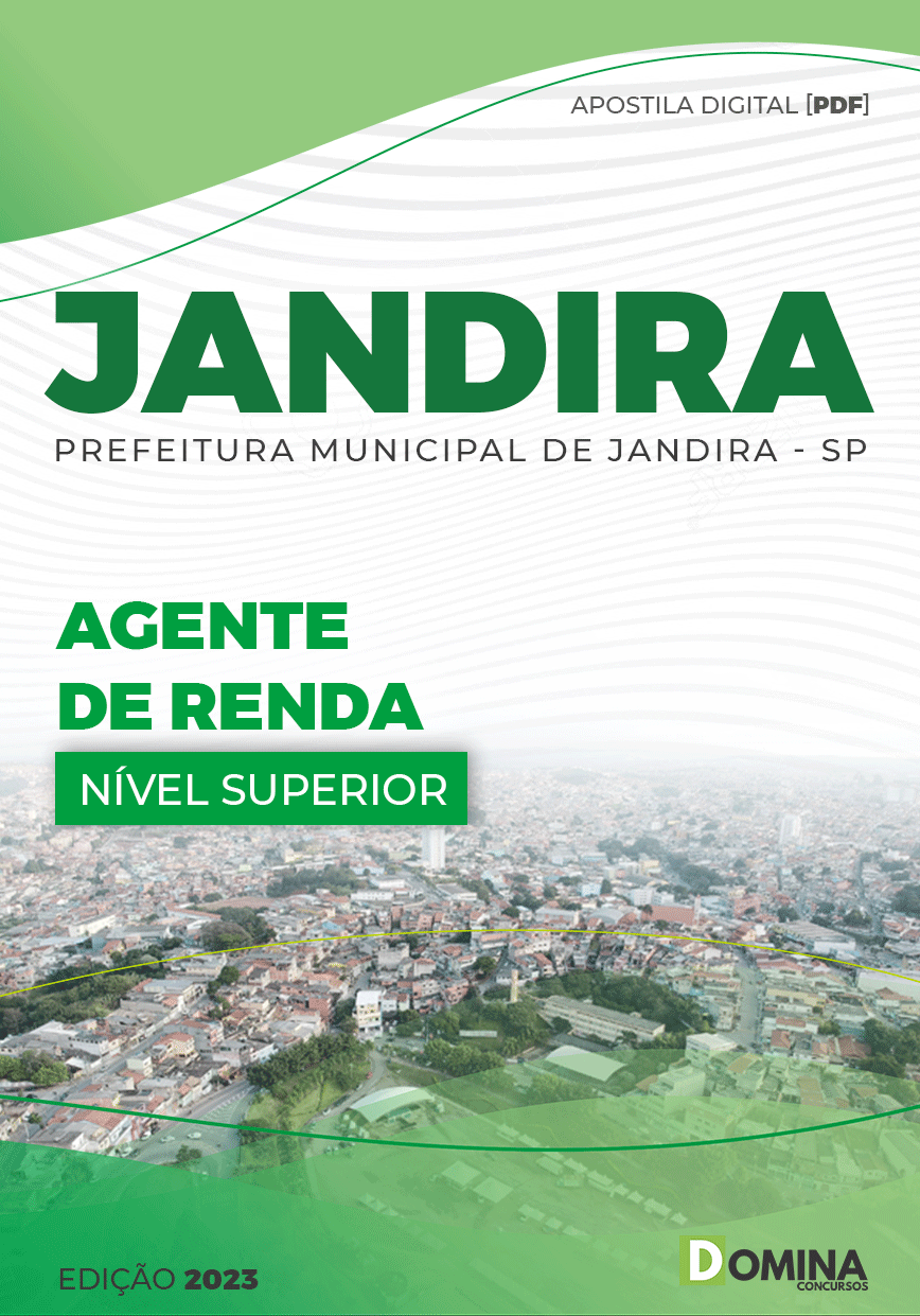 Apostila Concurso Pref Jandira SP 2023 Agente Renda