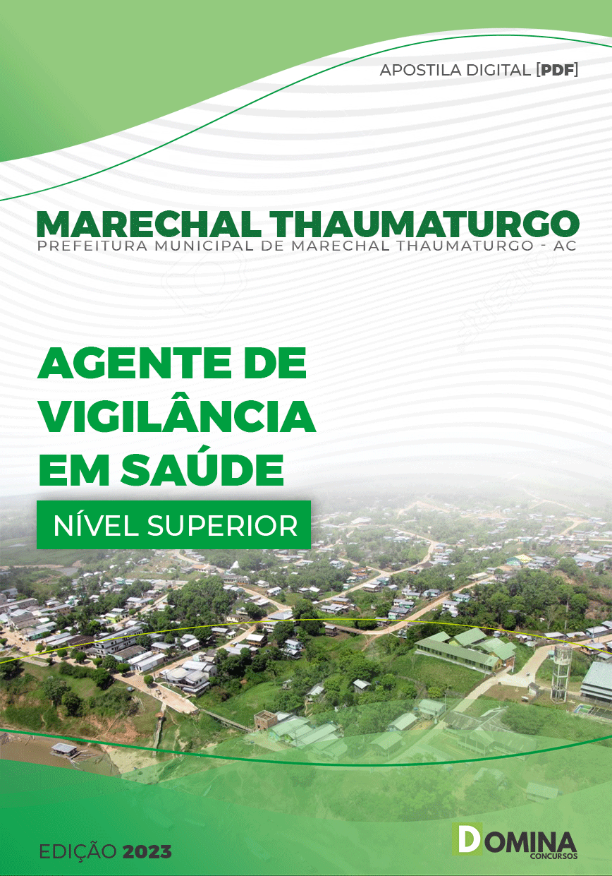 Apostila Pref Marechal Thaumaturgo AC 2023 Agente Vigilância Sanitária