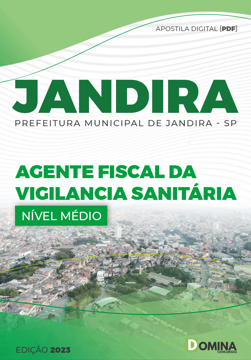 Apostila Pref Jandira SP 2023 Agente Fiscal Vigilância Sanitária