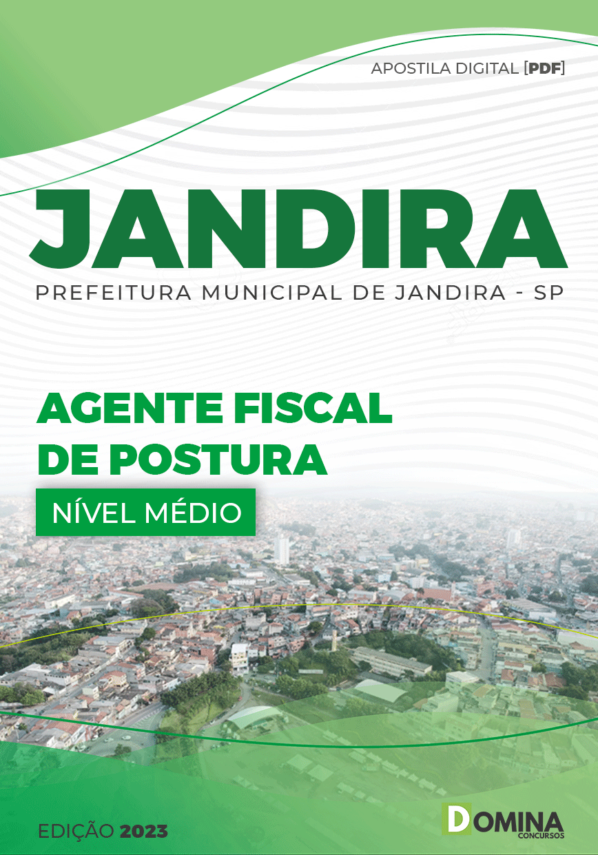 Apostila Pref Jandira SP 2023 Agente Fiscal Postura