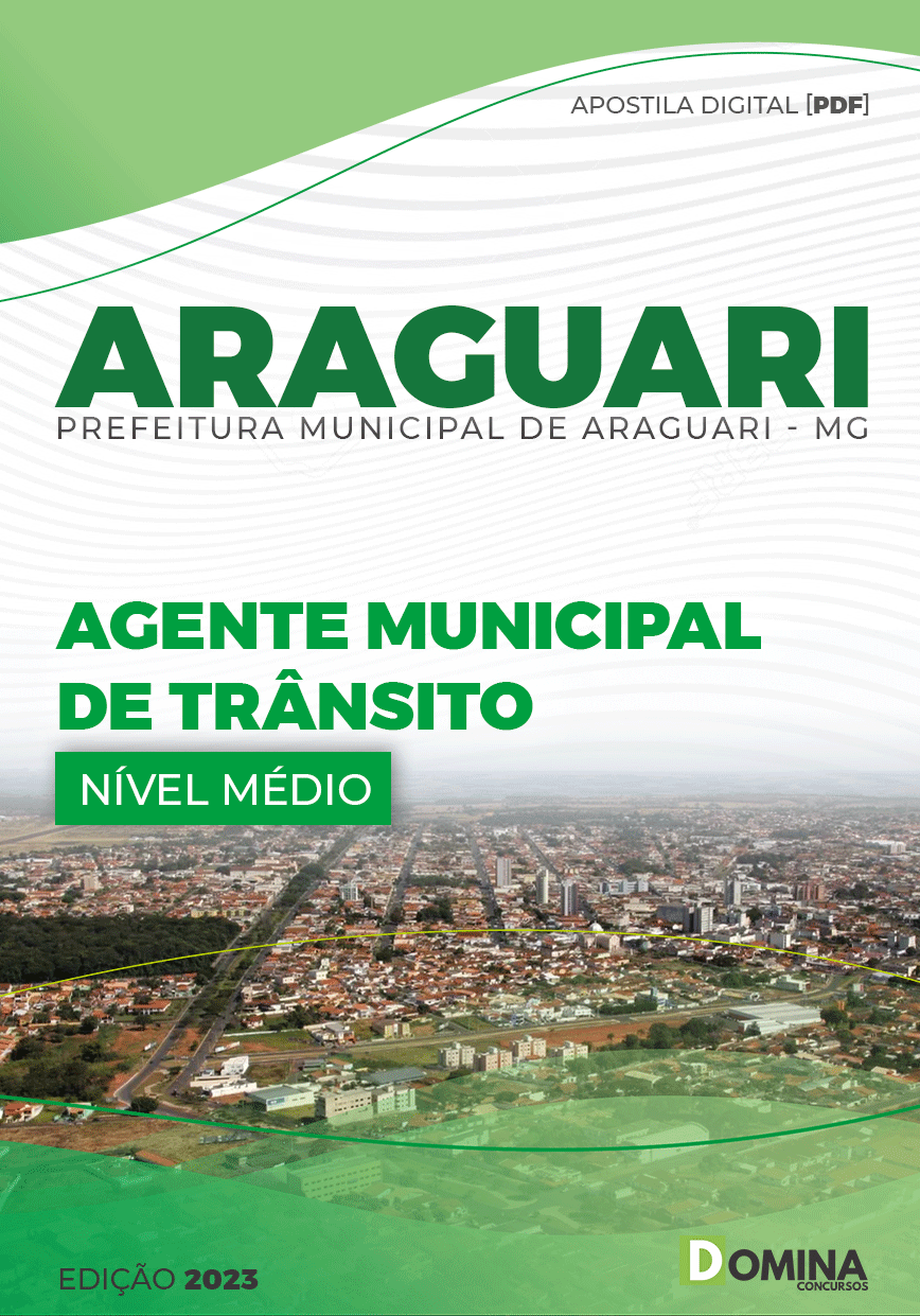 Apostila Pref Araguari MG 2023 Agente Municipal Trânsito