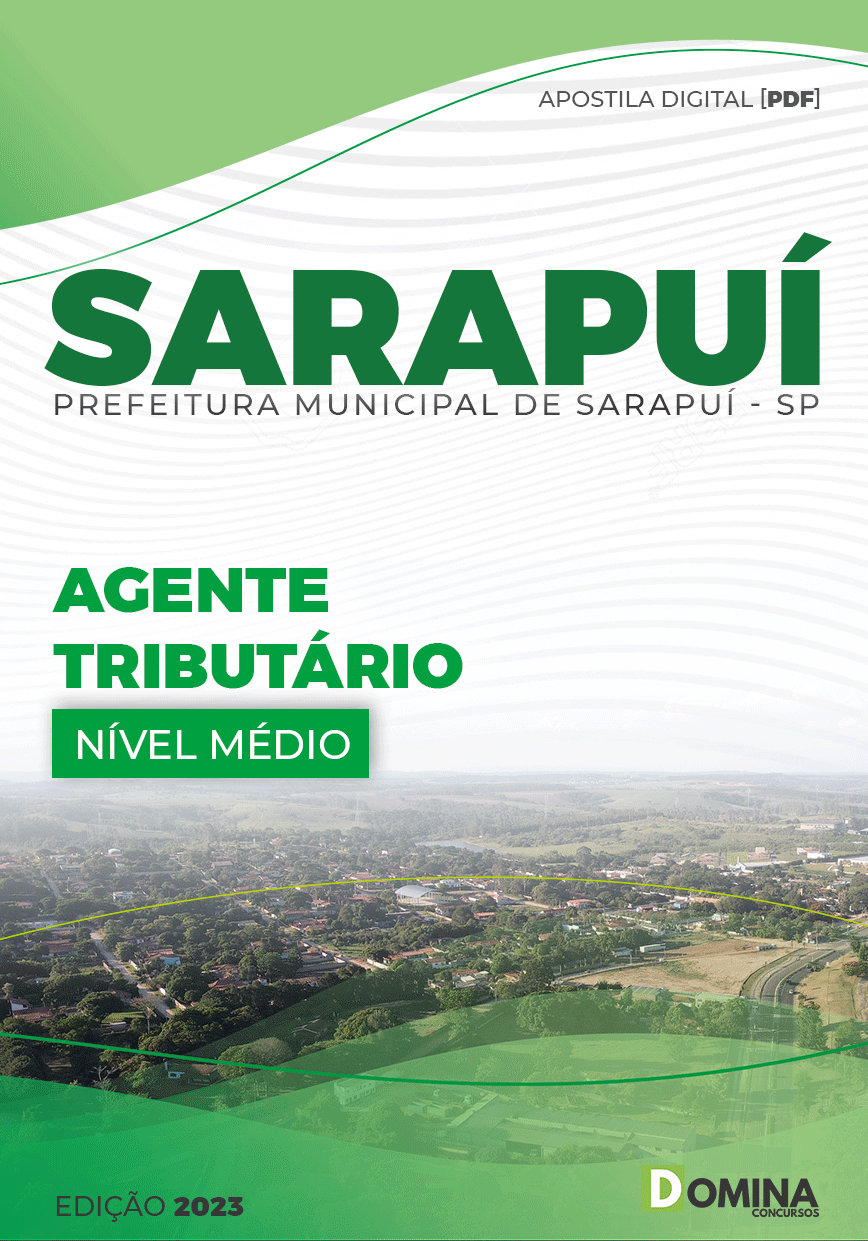 Apostila Digital Pref Sarapuí SP 2023 Agente Tributário
