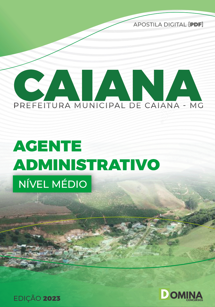 Apostila Pref Caiana MG 2023 Agente Administrativo