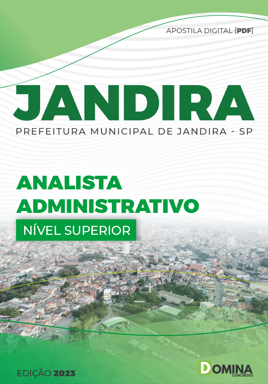 Apostila Concurso Pref Jandira SP 2023 Analista Administrativo