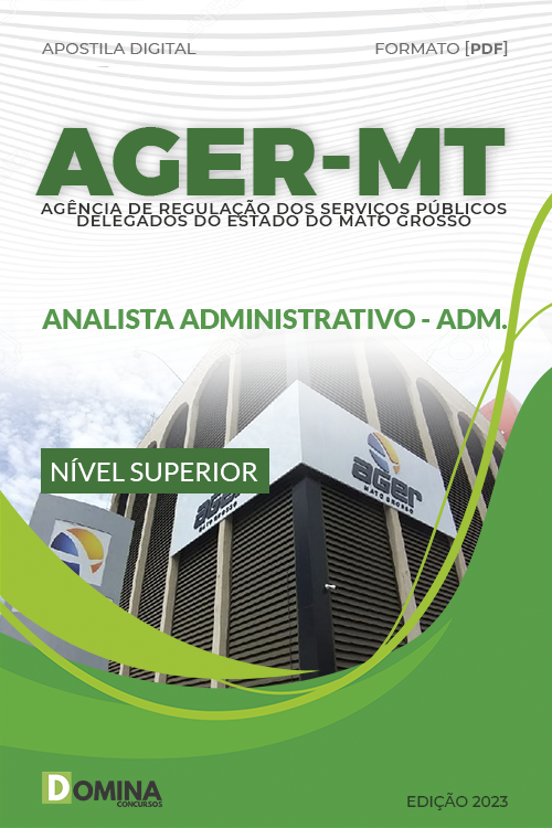 Apostila AGER MT 2023 Analista Administrativo Administração