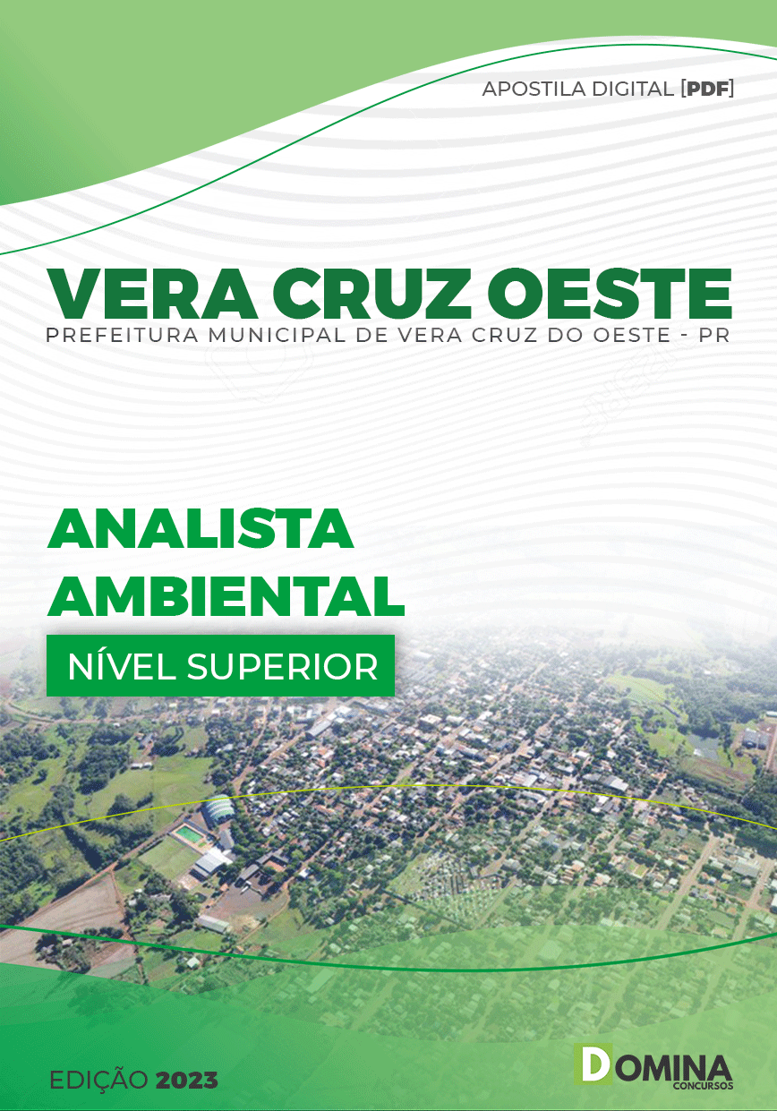 Apostila Pref Vera Cruz Oeste PR 2023 Analista Ambiental