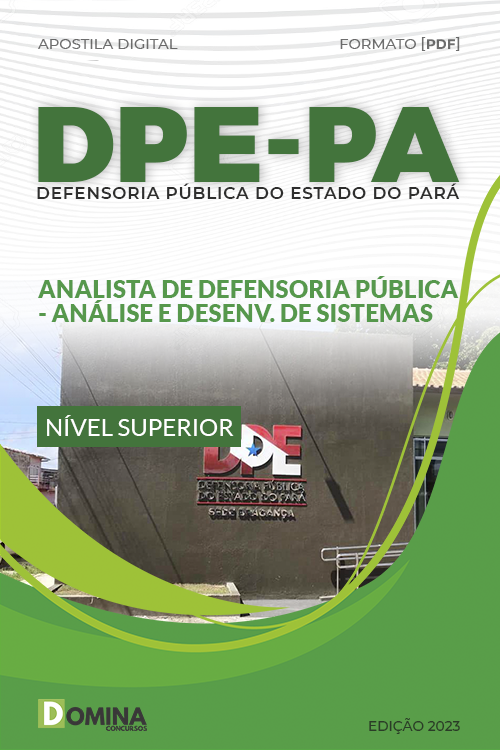 Apostila DPE PA 2023 Analista Defensoria Desenvolvimento Sistema