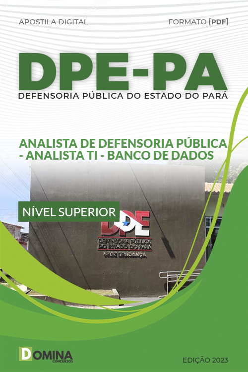 Apostila DPE PA 2023 Analista Defensoria TI Banco Dados