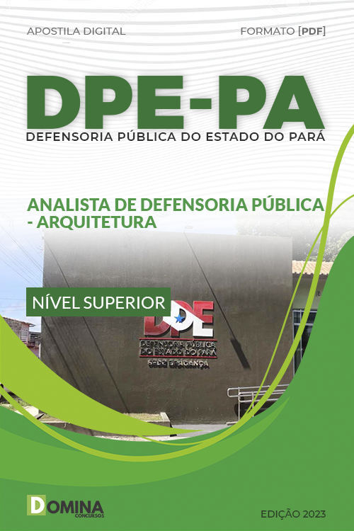 Apostila DPE PA 2023 Analista Defensoria Arquitetura