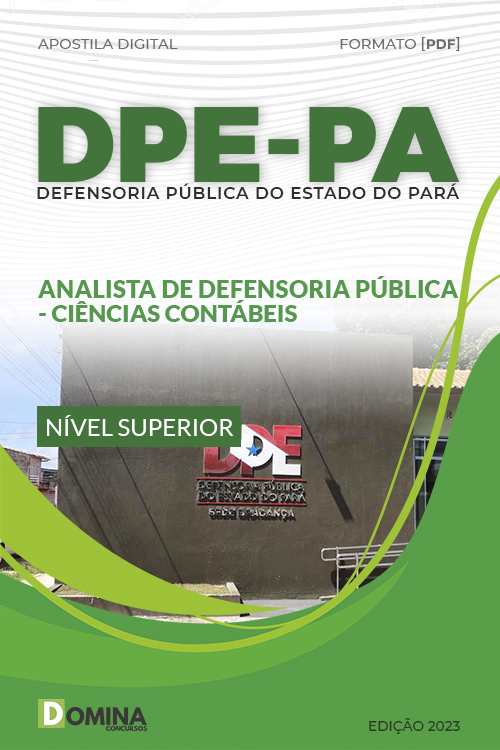 Apostila DPE PA 2023 Analista Defensoria Ciências Contábeis