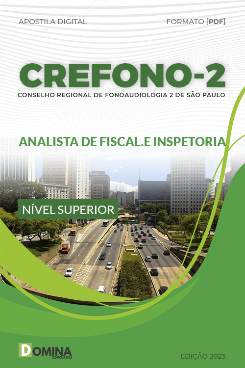 Apostila CREFONO 2 SP 2023 Analista Fiscalização Inspetoria