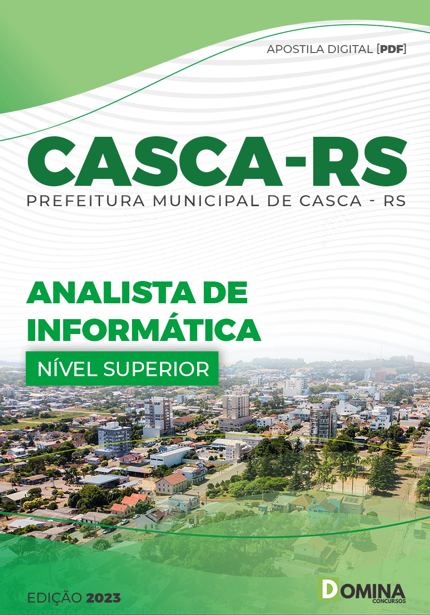 Apostila Concurso Pref Casca RS 2023 Analista Informática