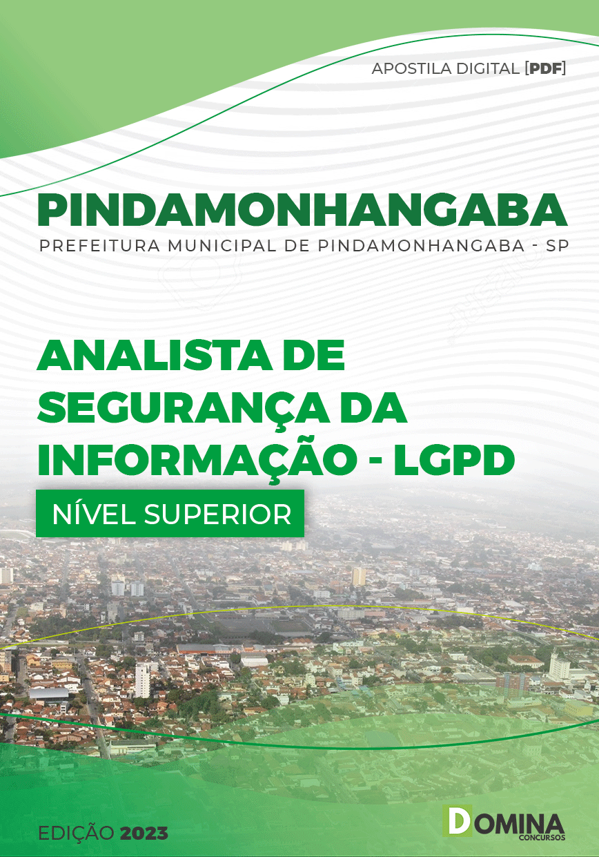 Apostila Pref Pindamonhangaba SP 2023 Analista Segurança Informação