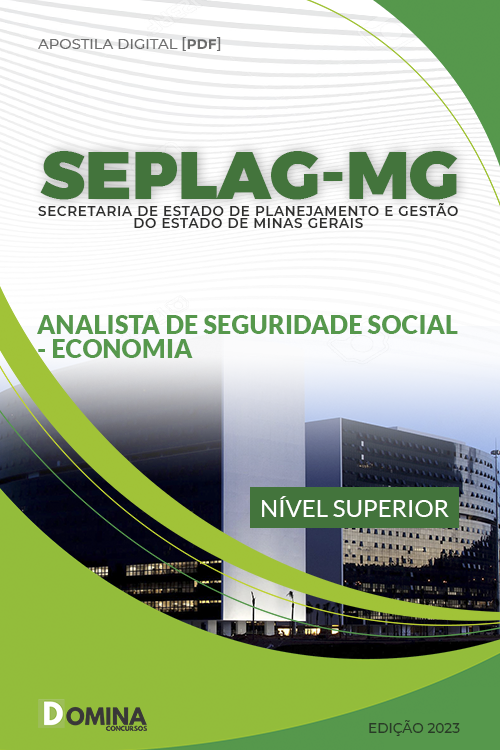 Apostila SEPLAG MG 2023 Analista Seguridade Economia