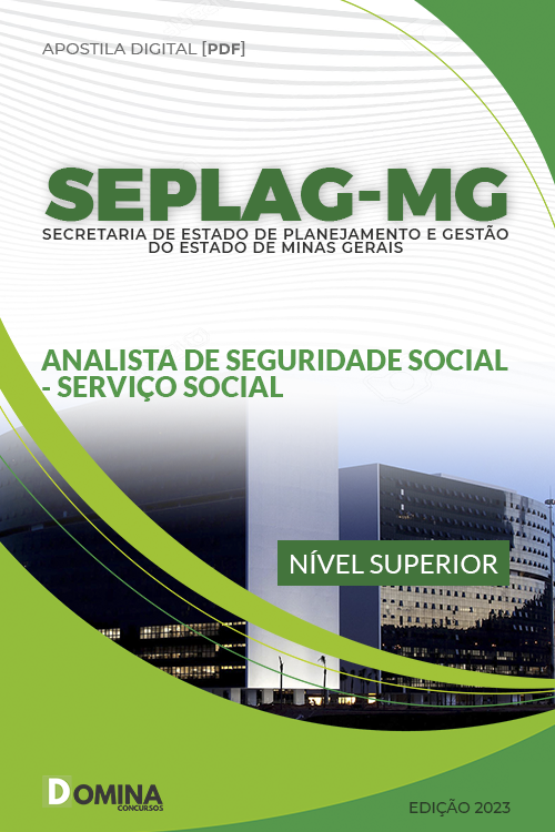 Apostila SEPLAG MG 2023 Analista Seguridade Serviço Social
