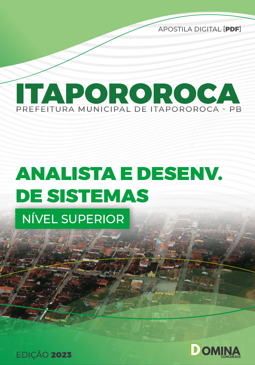 Apostila Pref Itapororoca PB 2023 Analista Desenvolvimento Sistema