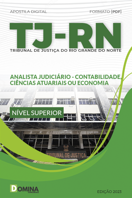Apostila TJ RN 2023 Analista Judiciário Contabilidade