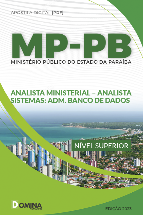 Apostila MP PB 2023 Analista Ministerial Administrador Bancos Dados