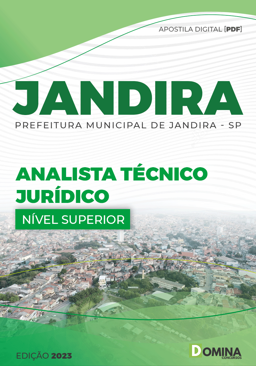 Apostila Concurso Pref Jandira SP 2023 Analista Técnico Jurídico