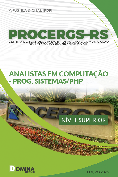Apostila PROCERGS RS 2023 Analista Computação Tecnologia PHP
