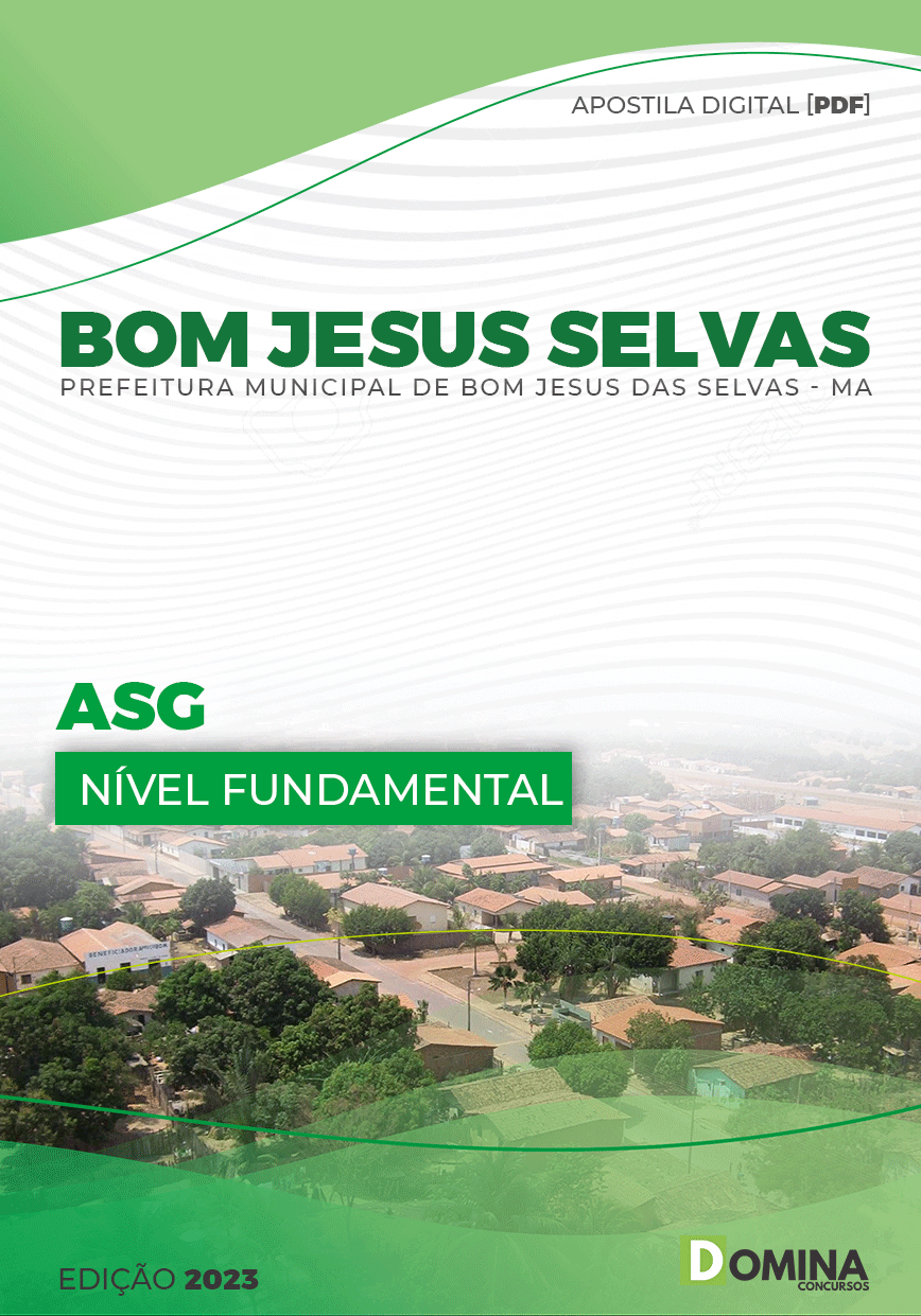 Apostila Concurso Pref Bom Jesus Selvas MA 2023 ASG