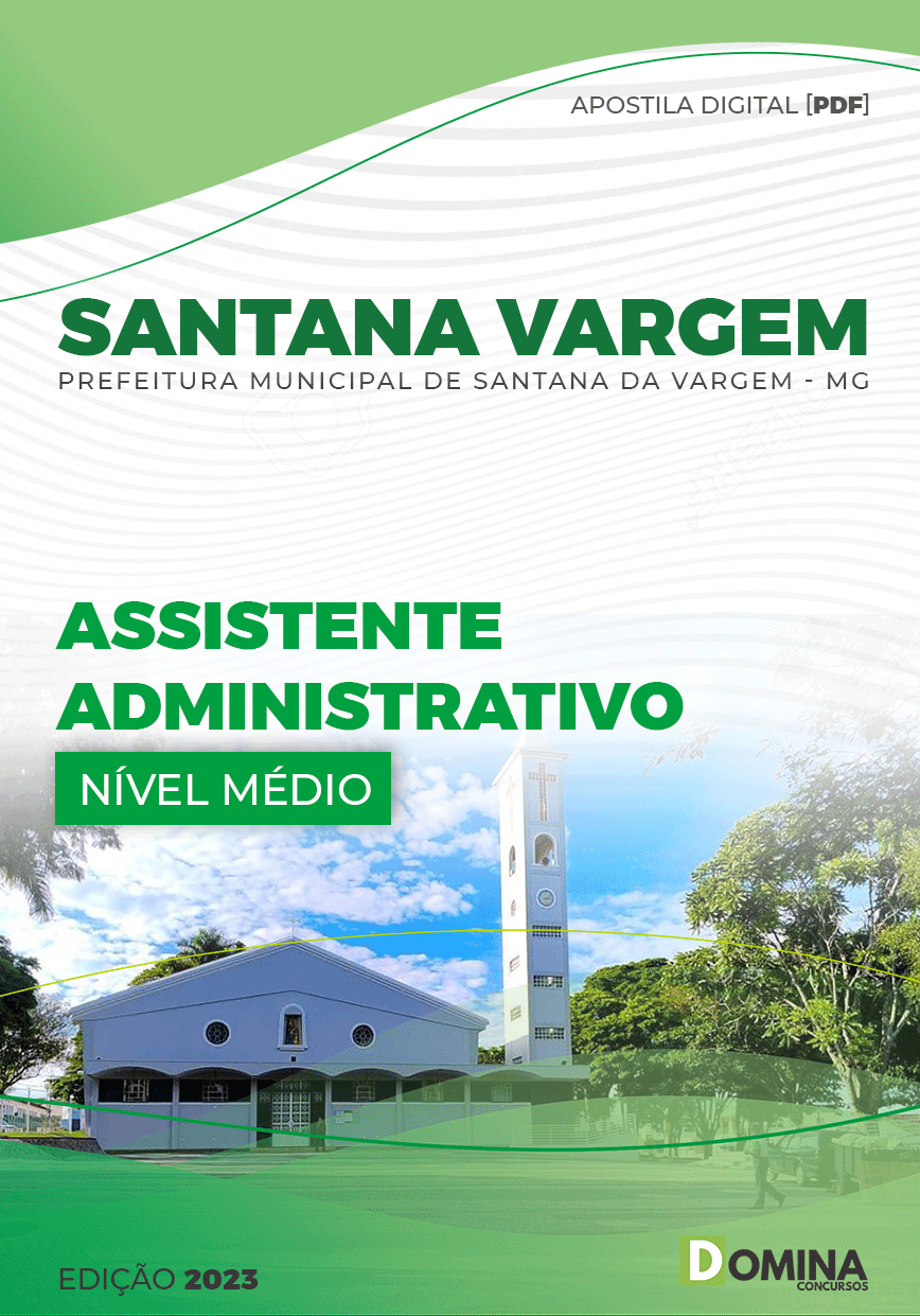 Apostila Pref Santana Vargem MG 2023 Assistente Administrativo