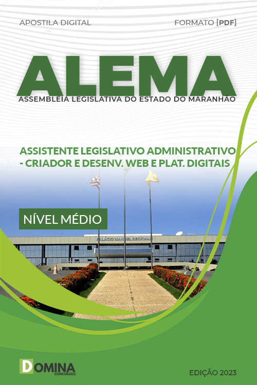 Apostila ALEMA 2023 Assistente Legislativo Criador Desenvolvedor Web
