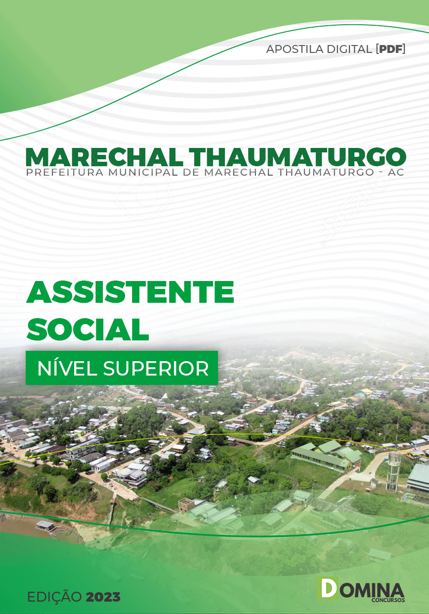 Apostila Pref Marechal Thaumaturgo AC 2023 Assistente Social