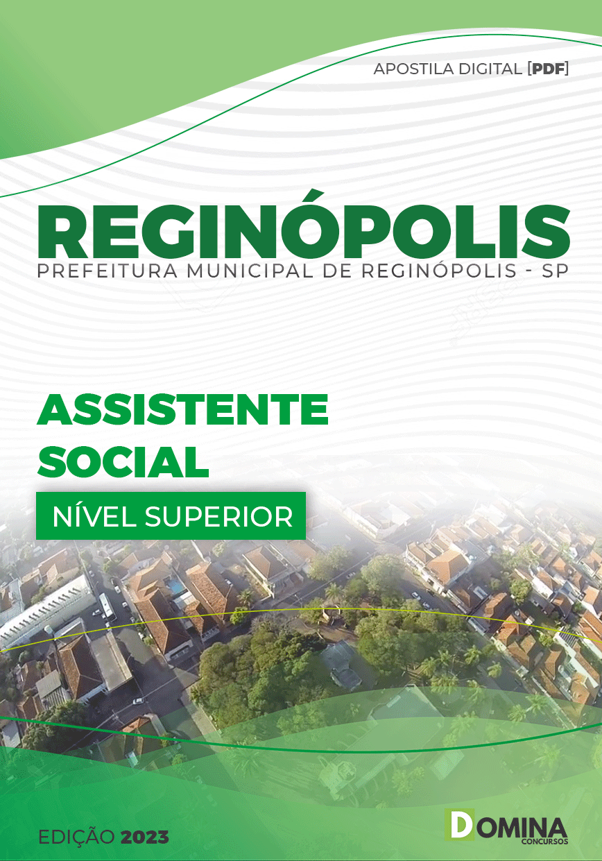 Apostila Digital Pref Reginópolis SP 2023 Assistente Social